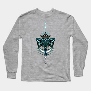 Decorative elephant with crown Long Sleeve T-Shirt